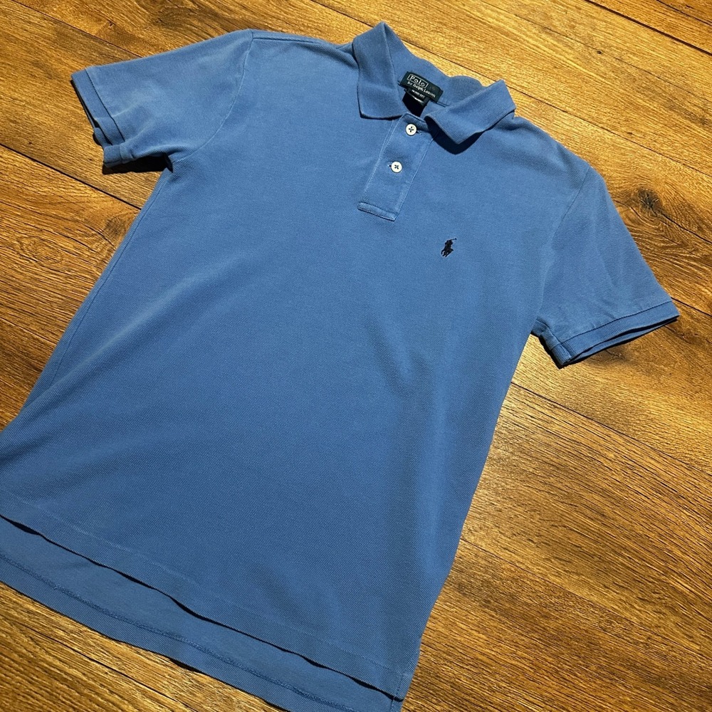 Polo Ralph Lauren Blue Short Sleeve Polo Shirt Boys Size M 10-12